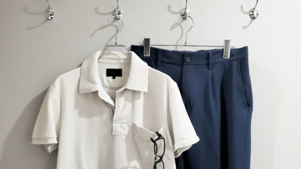 服のコーディネート