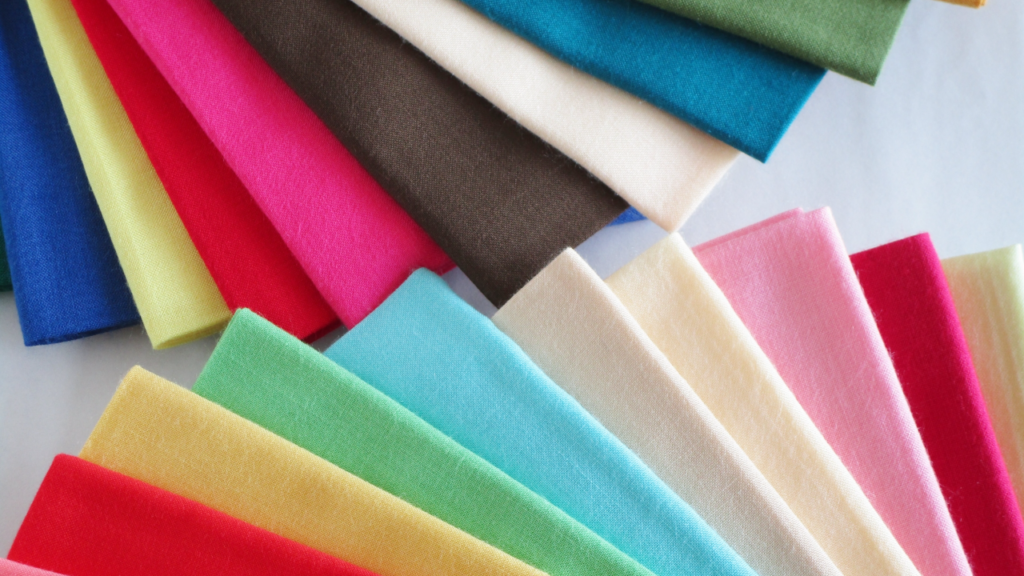 配色に使用する布